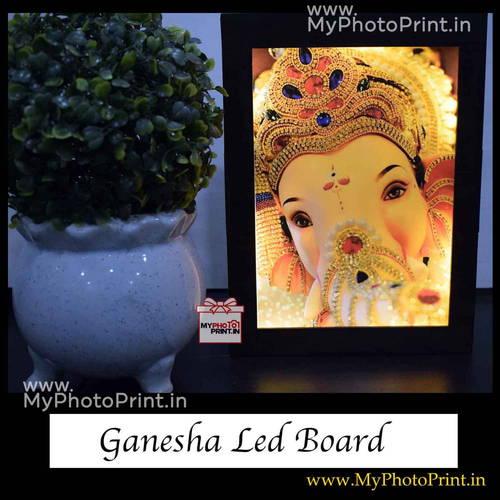 Ganesh Ji Wooden Led Board