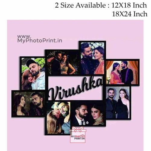 Customized Name Wooden Photo Frame Collage