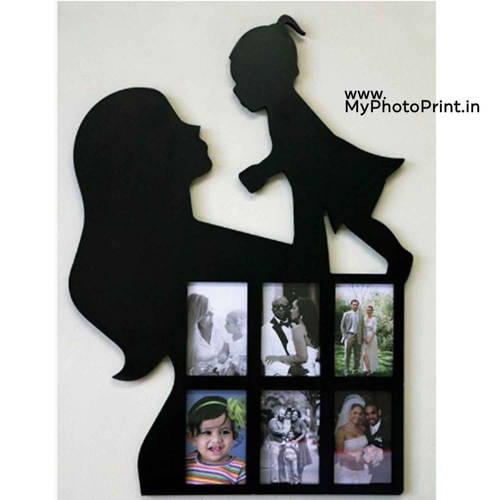 Mother Daughter Wooden Photo Frame Collage
