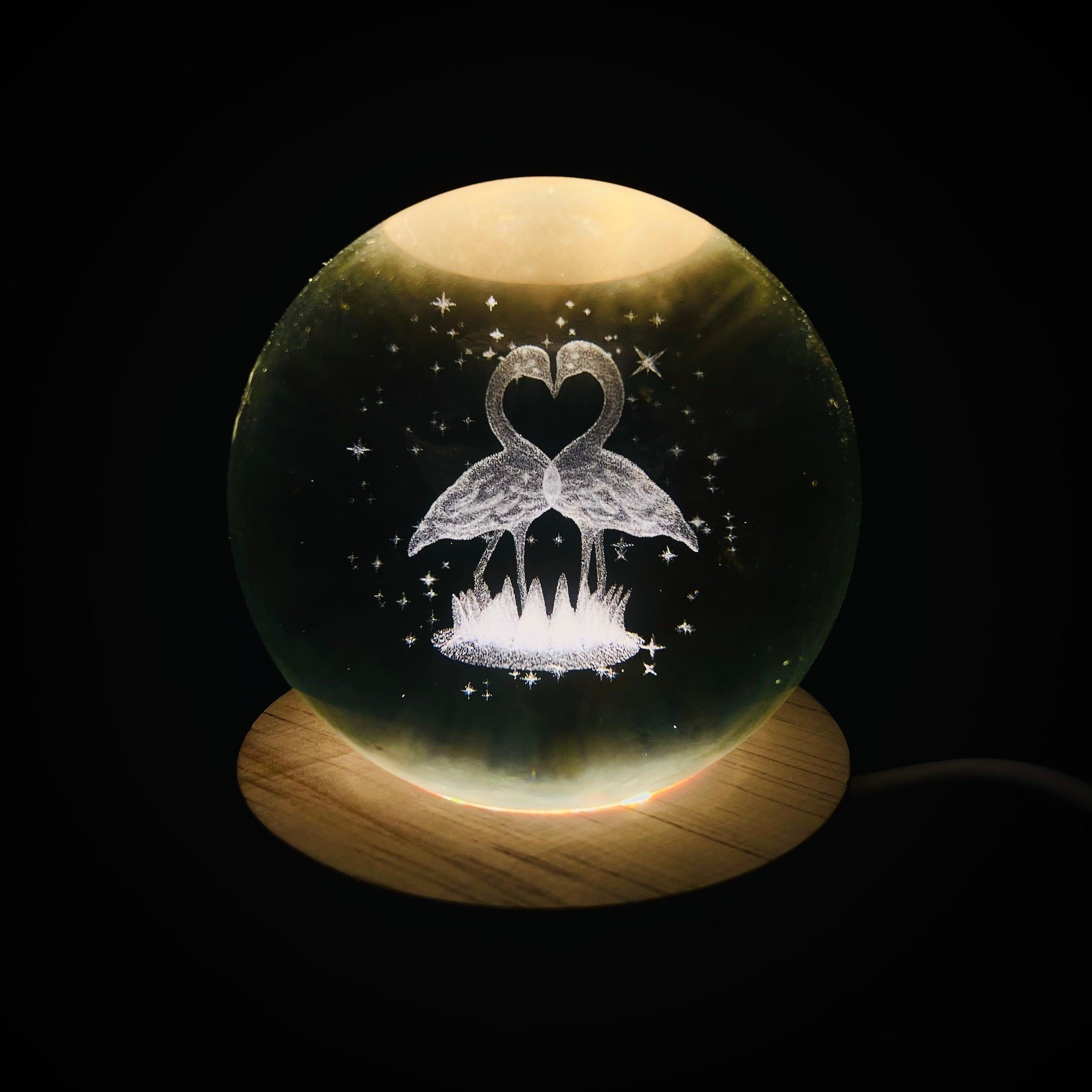 Pair of swan Lamp