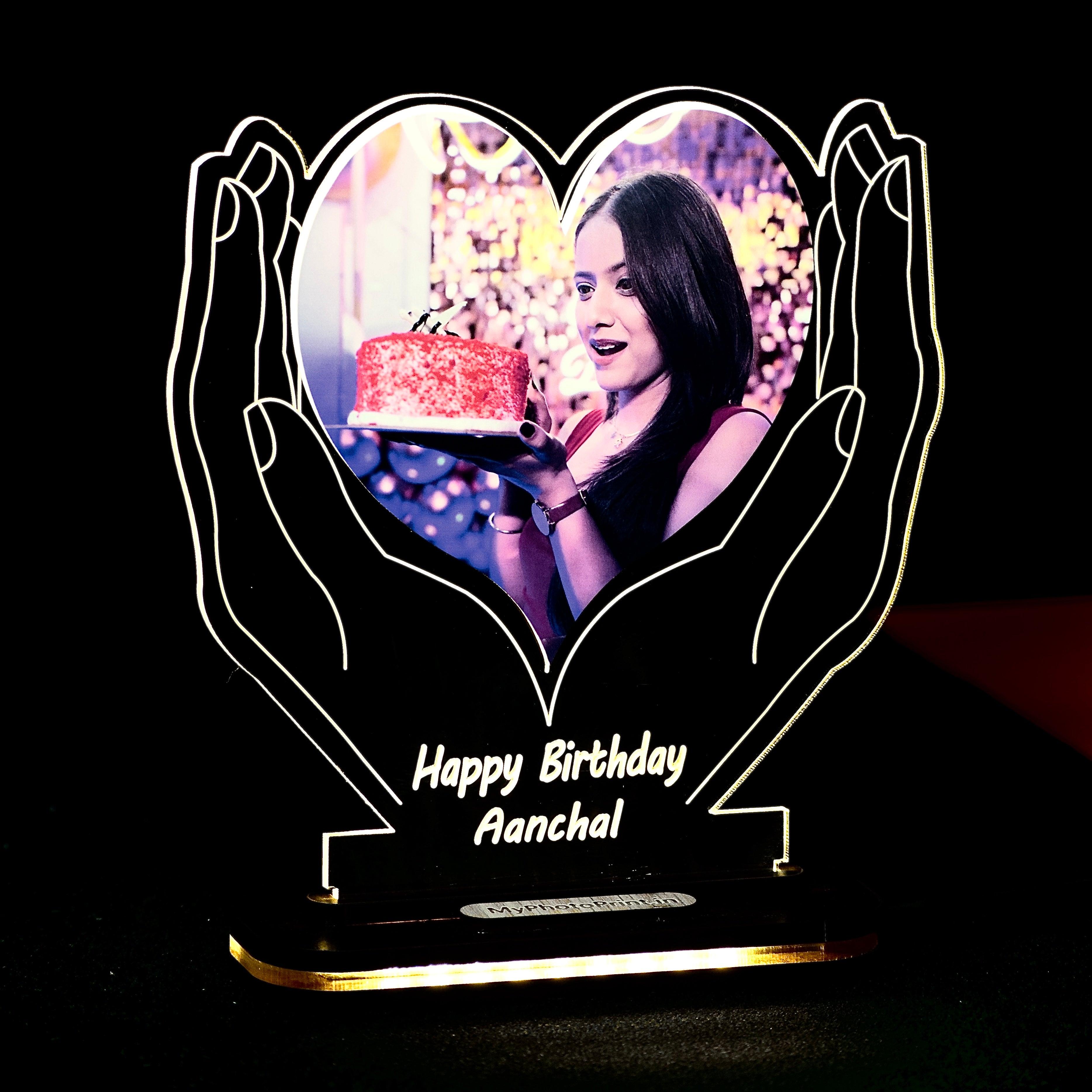Hands & Heart  Photo Celebration Light Lamp