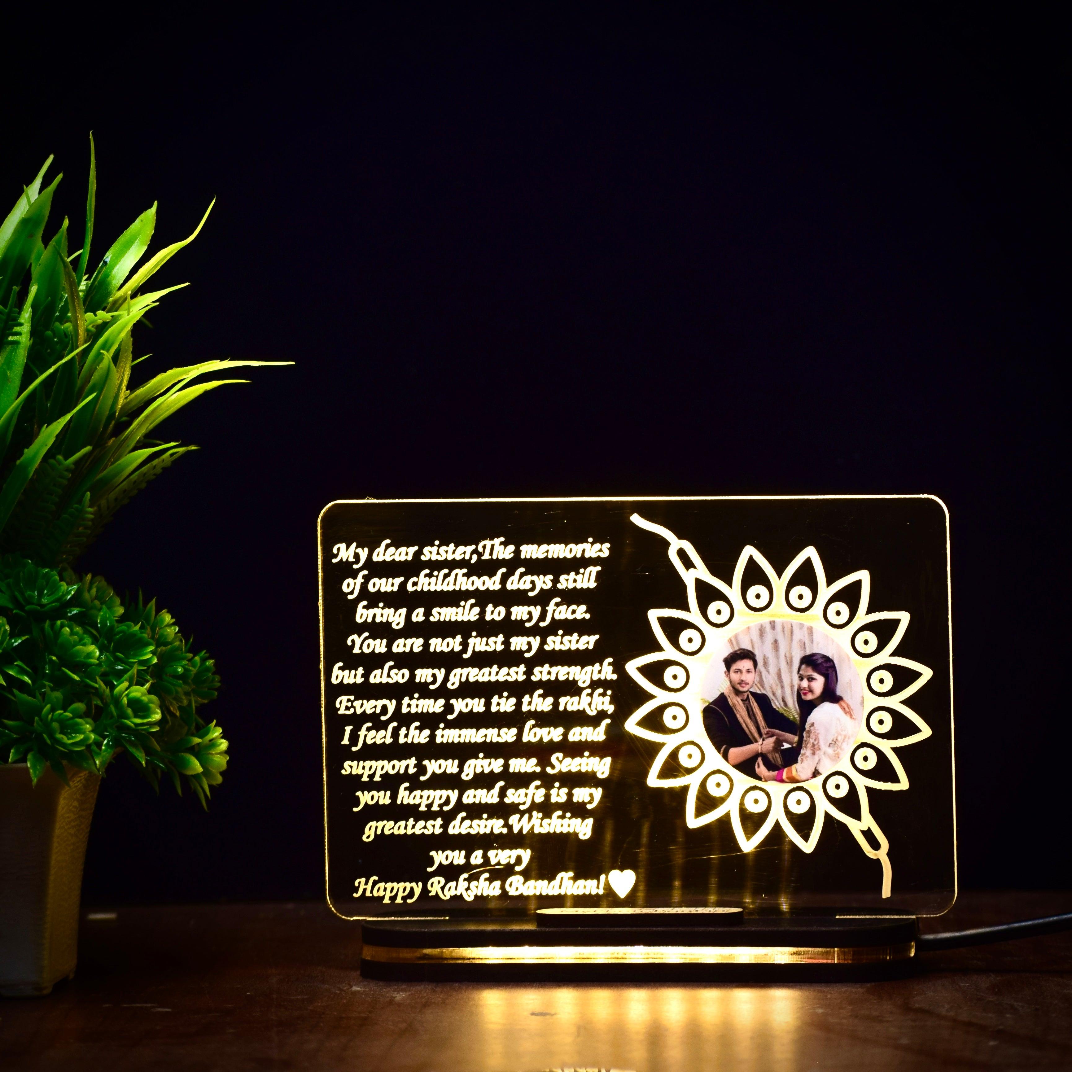 Brother Sister's Love Lamp for Raksha Bandhan