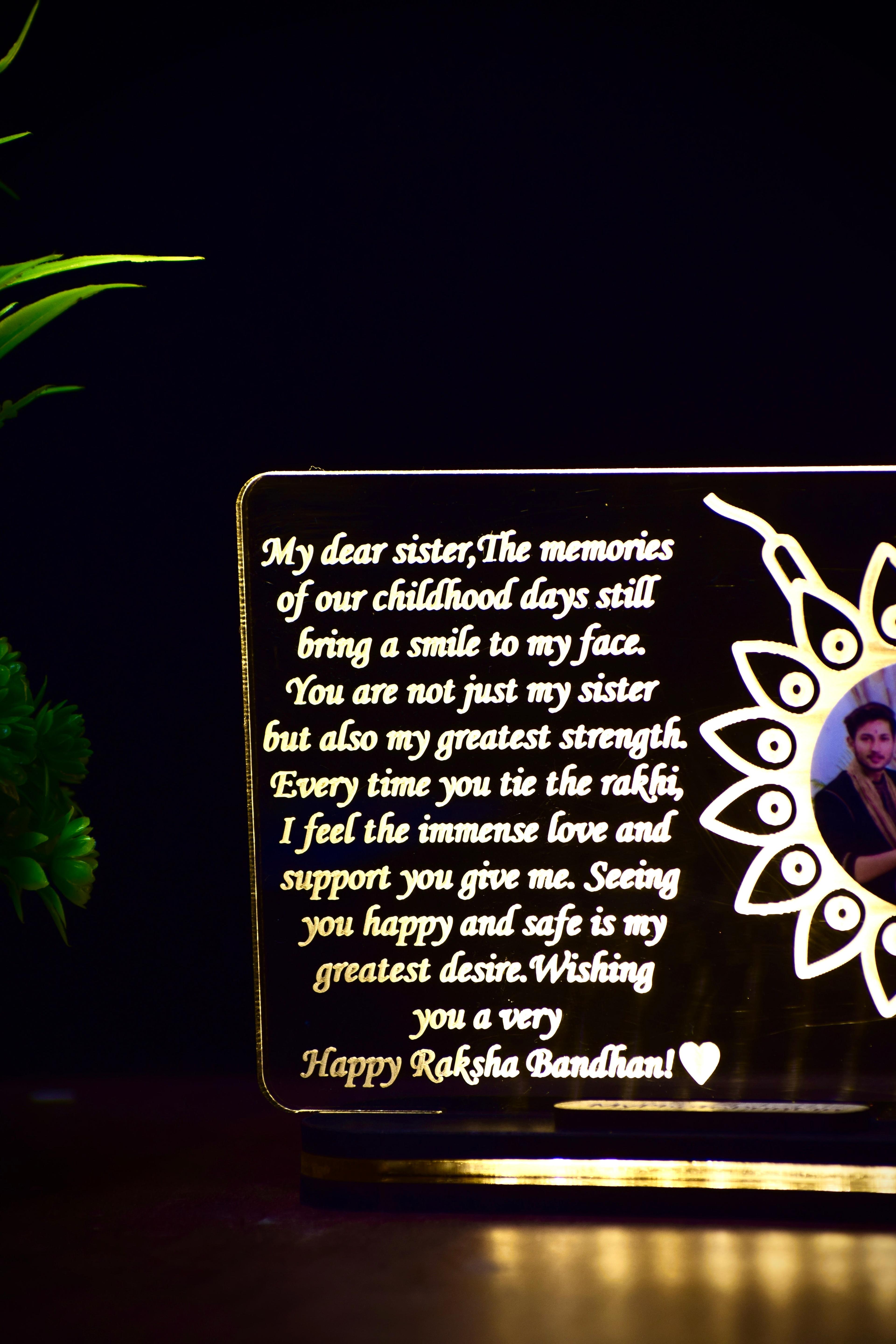 Brother Sister's Love Lamp for Raksha Bandhan