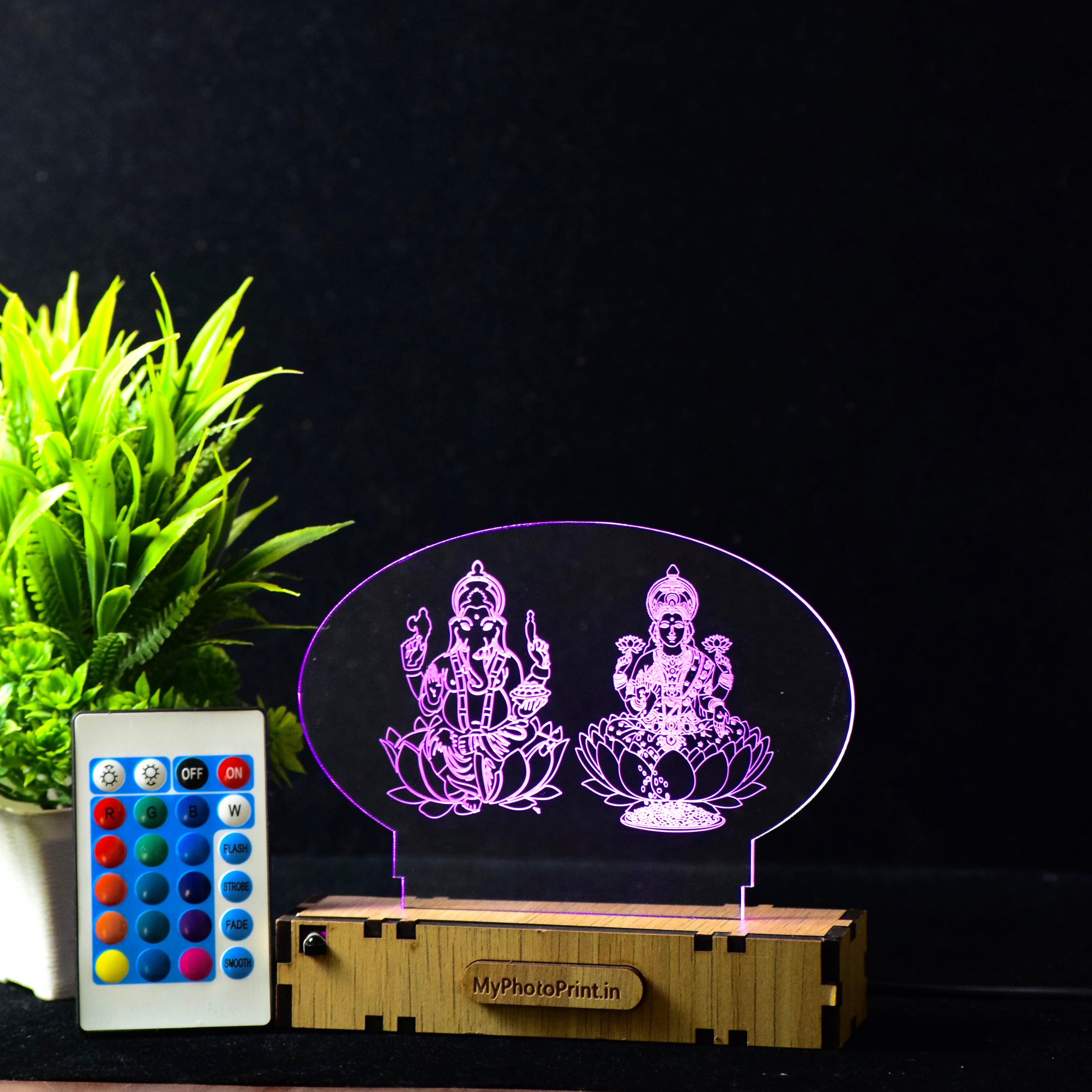 Personalized Acrylic Diwali LED Lamp