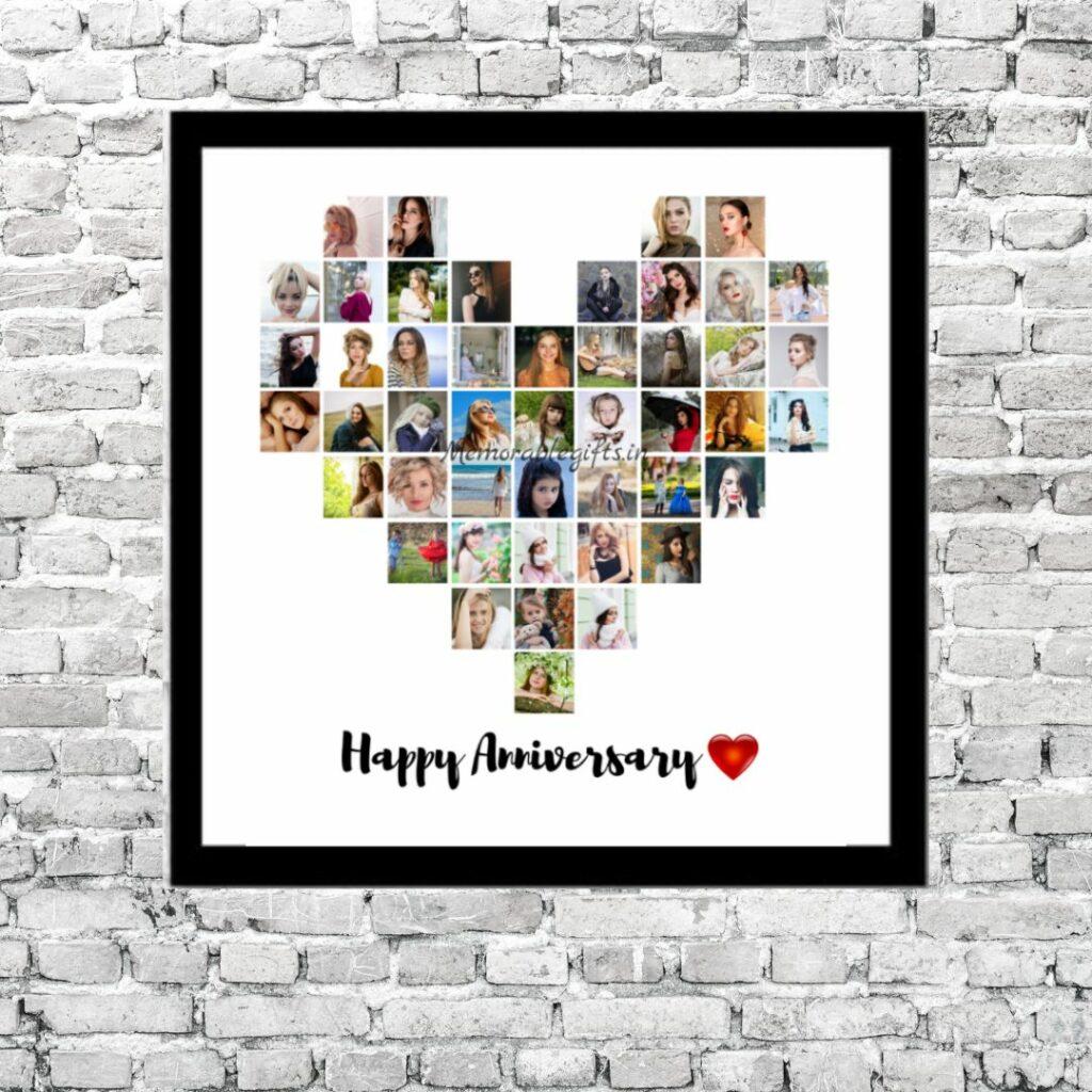 Customized Multi Photo Heart Frame