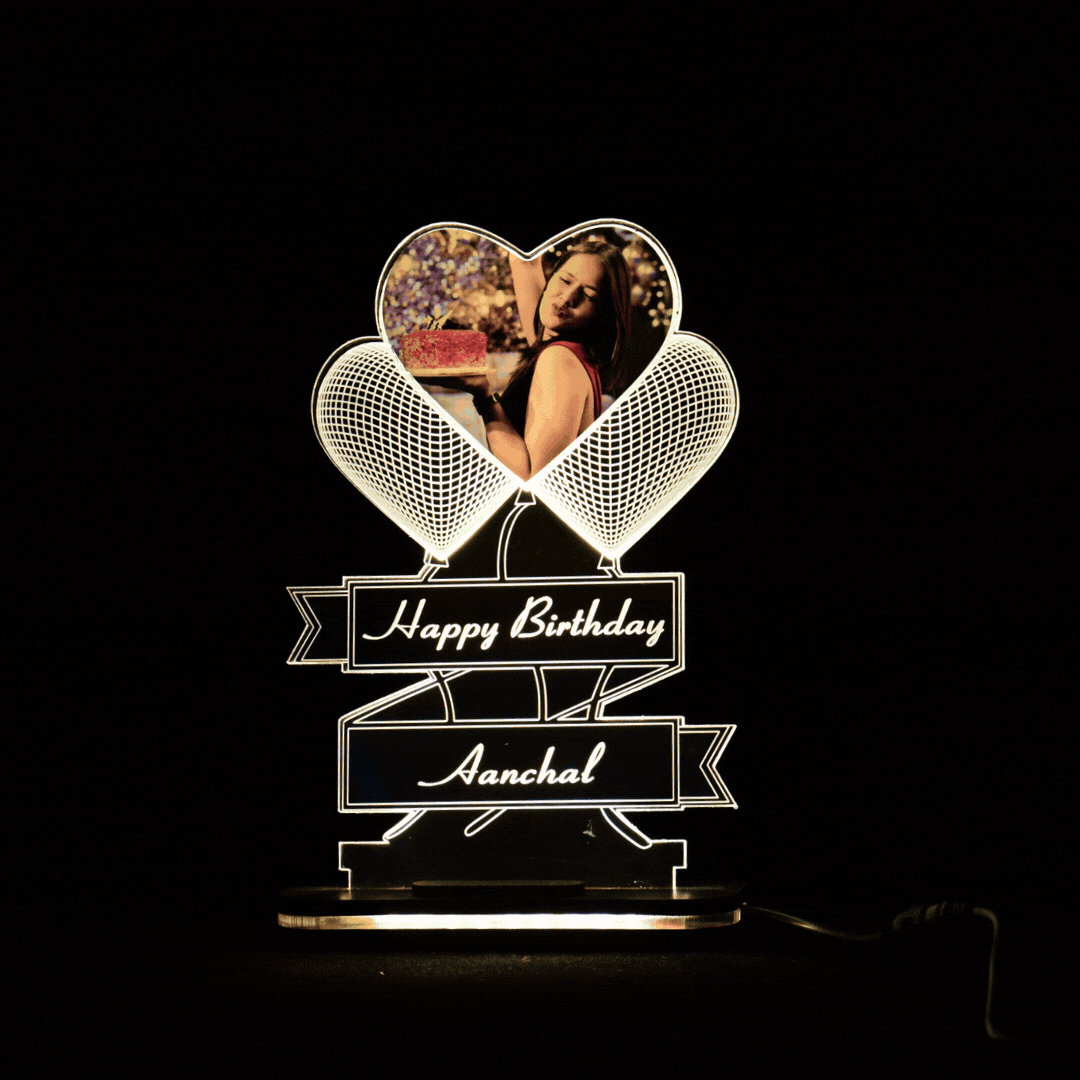 Birthday/Anniversary Photo Lamp