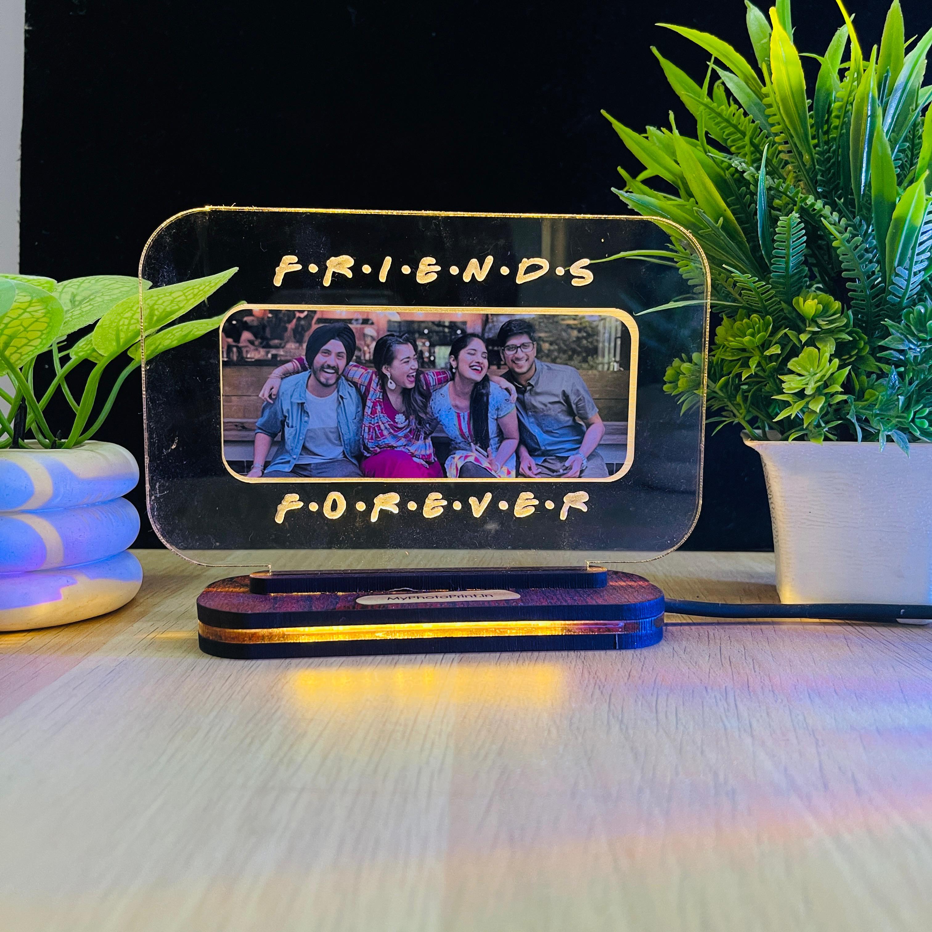 Personalized Friends Forever Photo Lamp