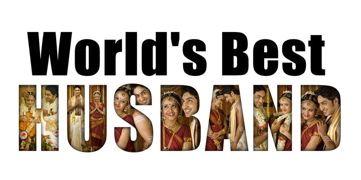MDF Table Photo Frame - "World's Best Husband