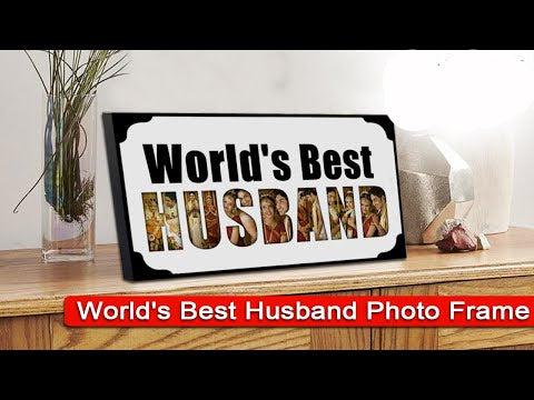 MDF Table Photo Frame - "World's Best Husband