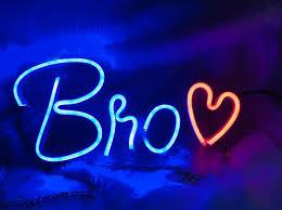 BRO Neon Light – Personalized Wall Decor Gift