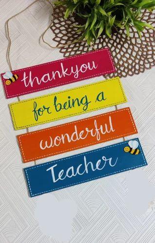 Personalized Teacher Wall Hanging