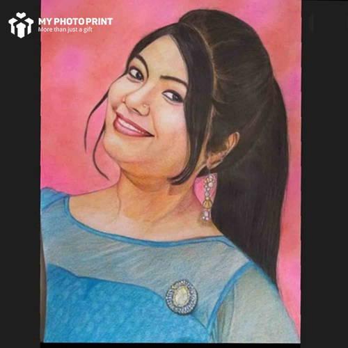 Customized Handmade Photo Sketch 3d Portrait Frame