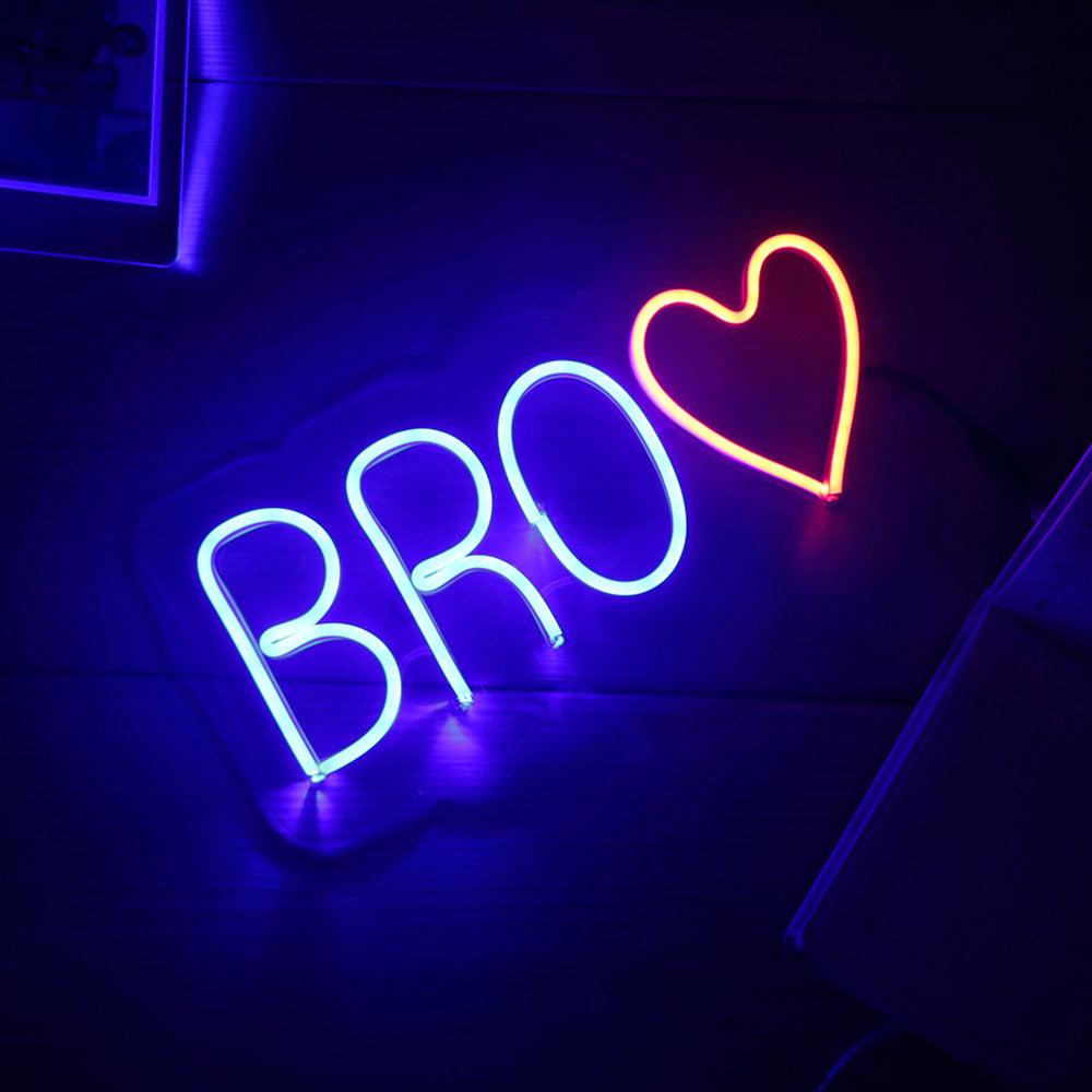BRO Neon Light β Personalized Wall Decor Gift