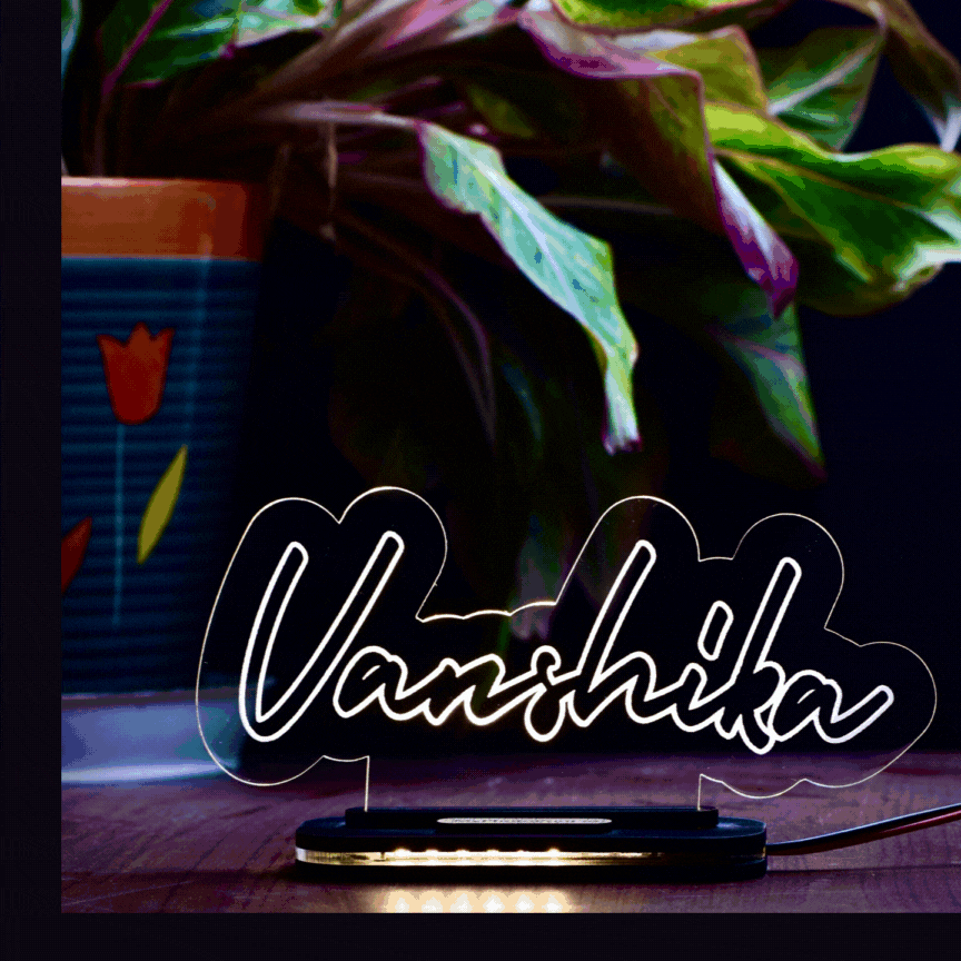 Unique custom name acrylic Lamp