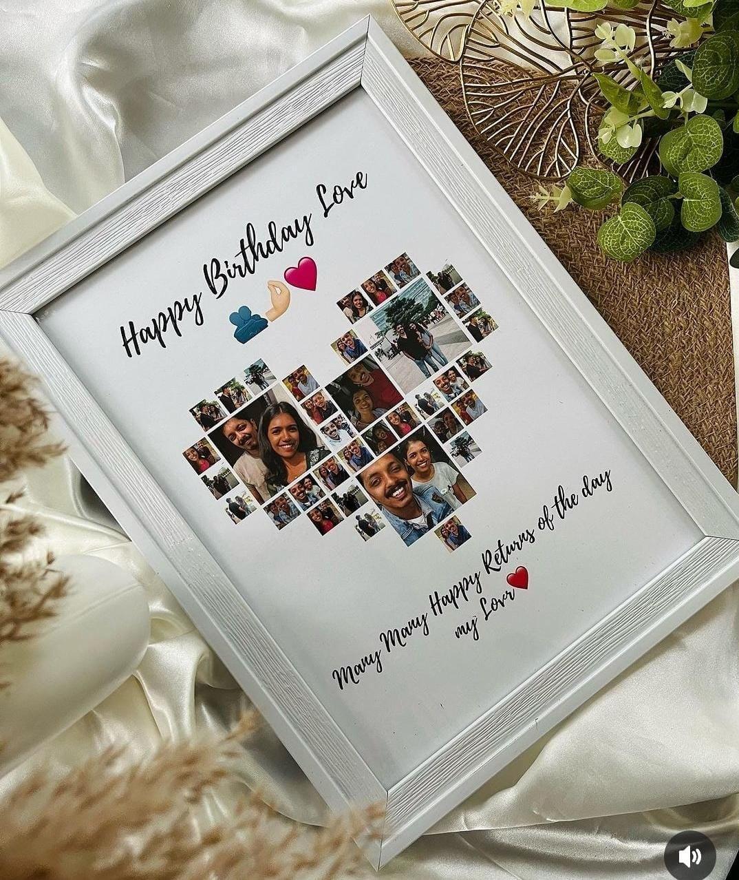 Personalized Wooden Birthday Photo Frame