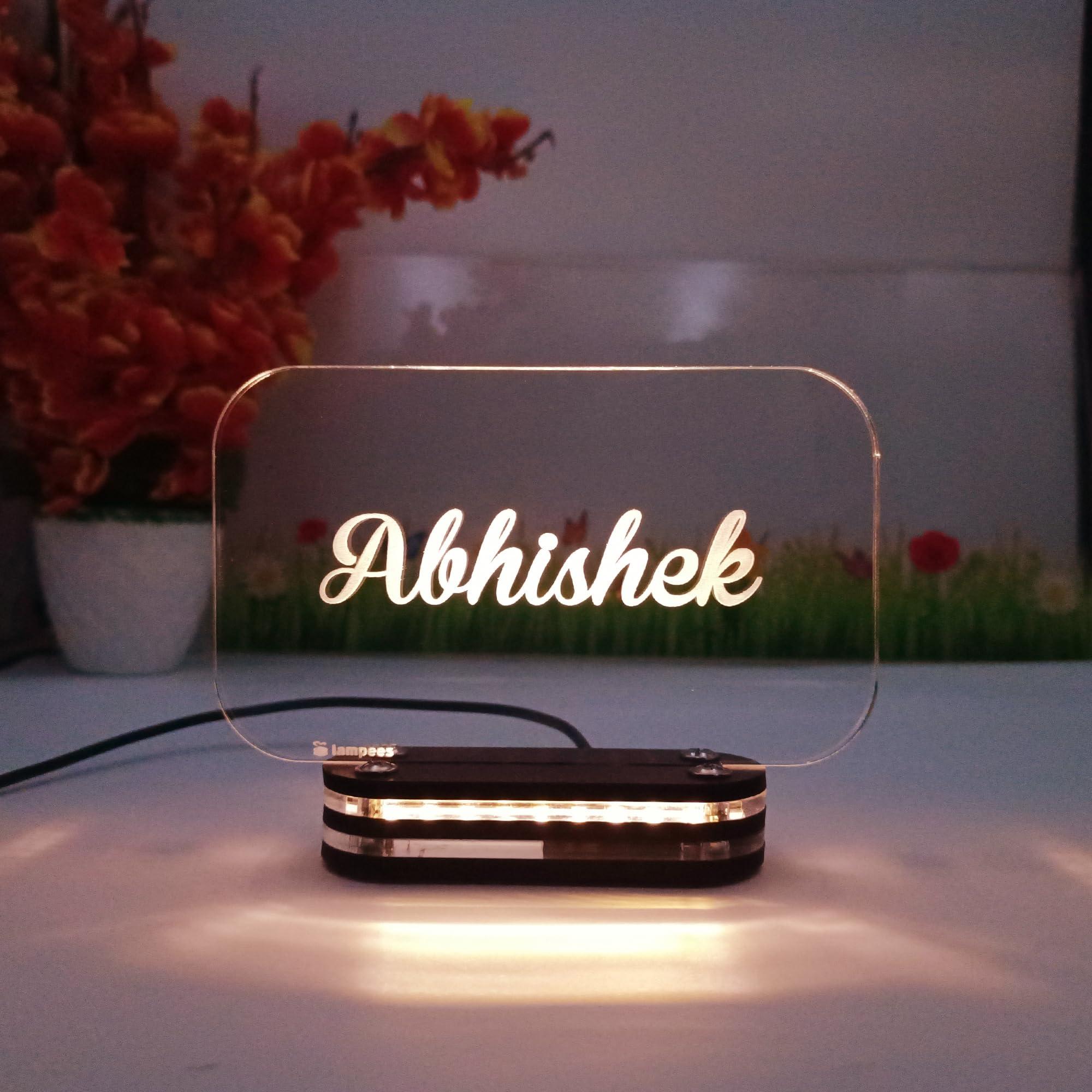 π‘ Personalized Acrylic LED Lamp for Colleagues