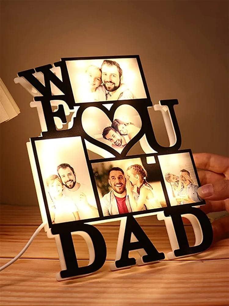 Love you dad Wooden Board with Led