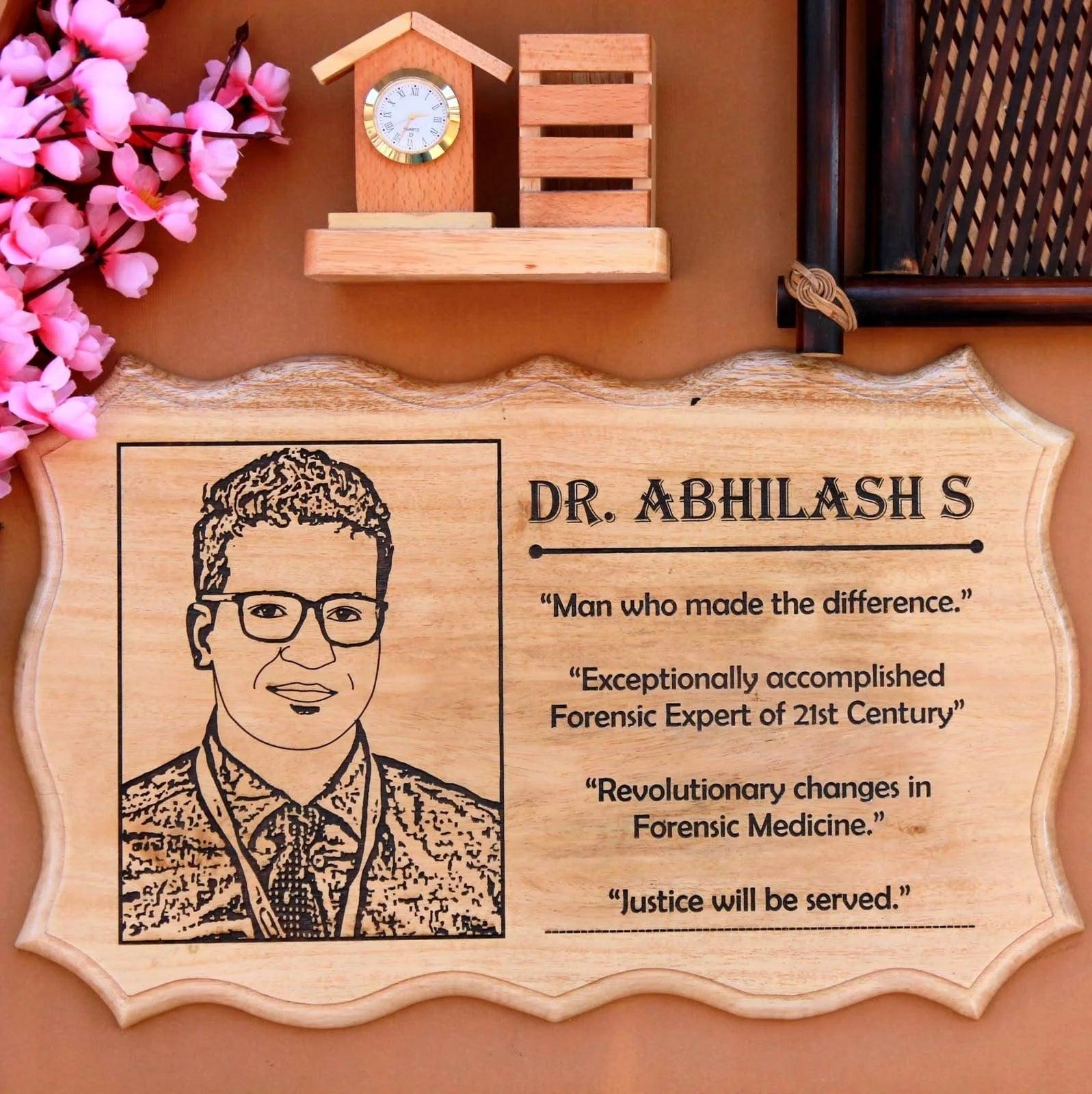 Photo Engraved Wooden