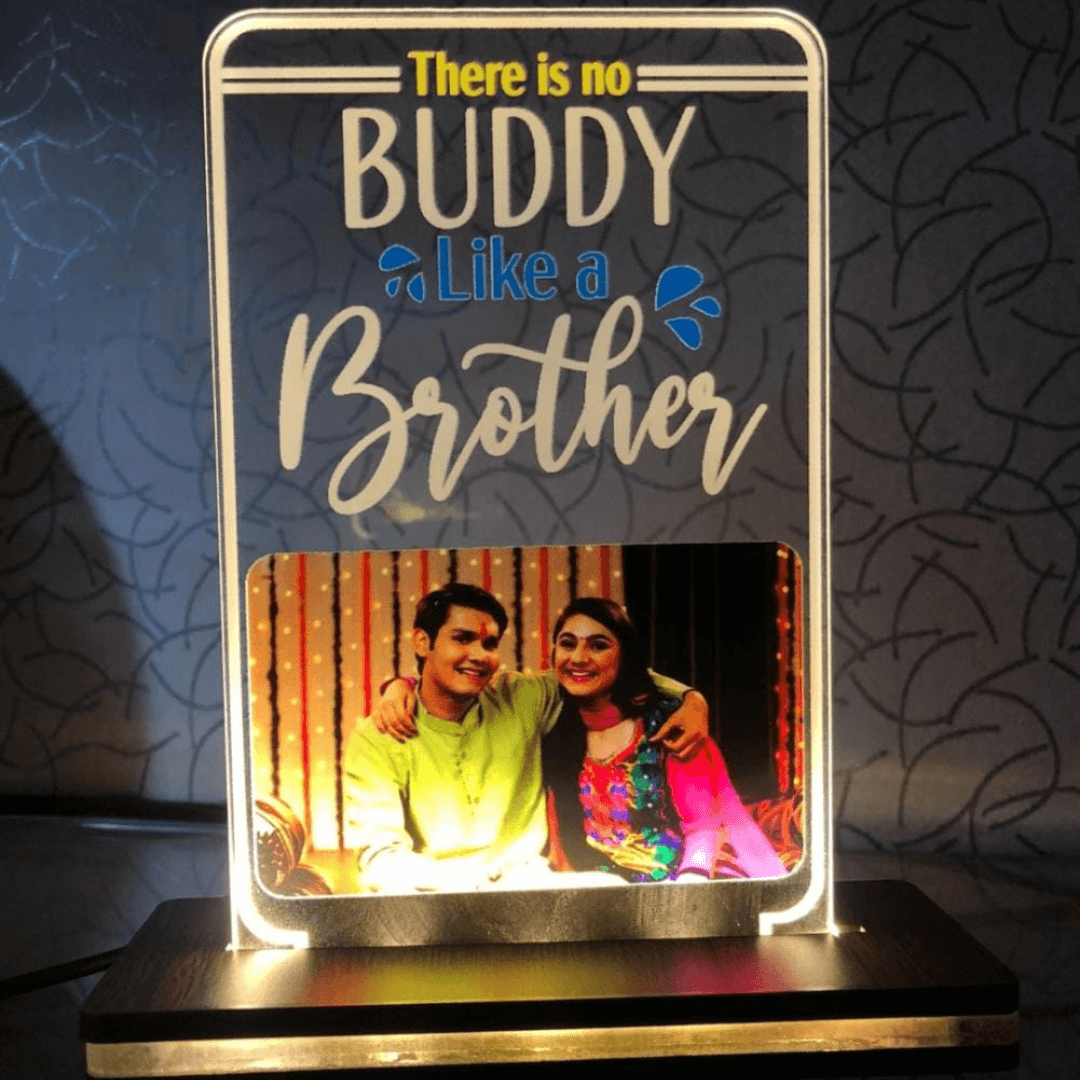 Best Gift for Brother β Personalized Acrylic Photo Lamp