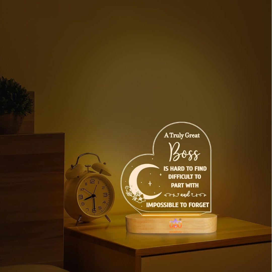 Customized Acrylic LED Lamp for Boss