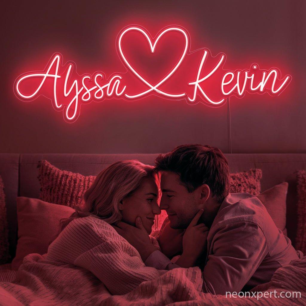 Personalized Couple Name Neon Sign