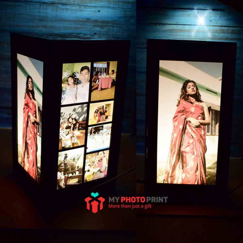 Customized Multi Photos Big Led Shadow Box – MyPhotoPrint.in