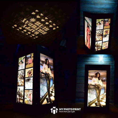 Customized Multi Photos Big Led Shadow Box –