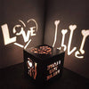 Customized Led Love Wooden Shadow Box