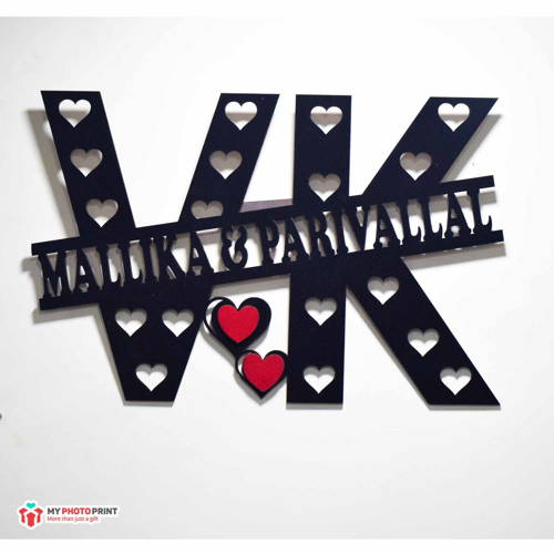 Customized Heart With Name Wall Hanging 9899