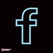 Neon Facebook Logo Led Neon Sign Decorative Lights Wall Decor