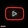 Neon Youtube Logo Led Neon Sign Decorative Lights Wall Decor