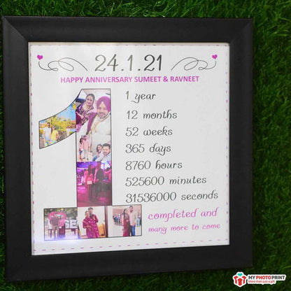 Personalized Date And Names With Occasion Photo Frame