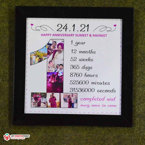 Personalized Date And Names With Occasion Photo Frame