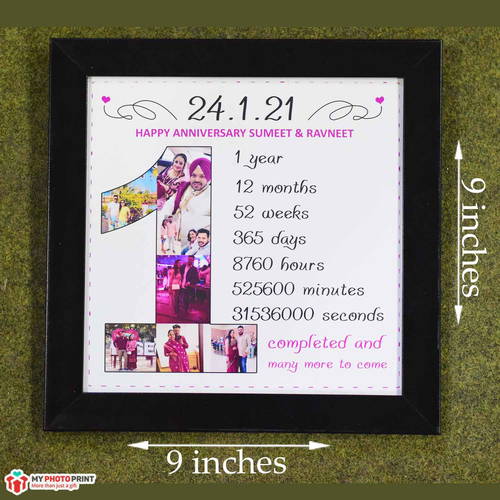 Personalized Date And Names With Occasion Photo Frame