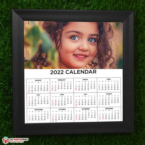 Personalized 2022 Calendar And Photo Frame