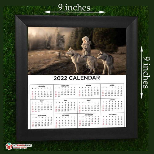 Personalized 2022 Calendar And Photo Frame