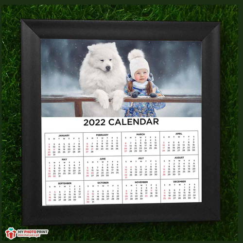 Personalized 2022 Calendar And Photo Frame