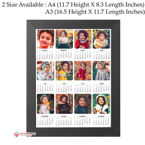 Personalized Months Calendar Photo Frame – MyPhotoPrint.in
