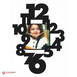 Customized Wooden Photo Collage Frame Wall Clock#2006