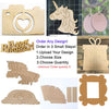 Customized Mdf Wooden Craft Cutout Any Shapes & Patterns | (minimum 10 Quantity)