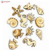 Aqua Animals Design Mdf Wooden Craft Cutout Any Shapes & Patterns |