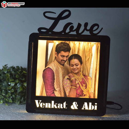 Customized Love Led Frame Box