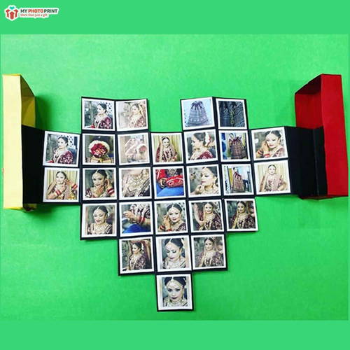 Personalized Photo Heart Shaped Handmade 27 Photos