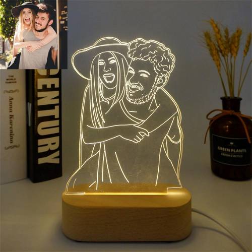 Line Art Photo Lamp Turn your Photos into Lamp