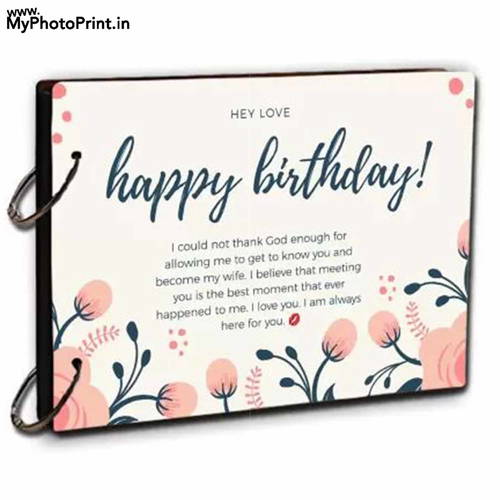 Personalized Happy Birthday Photo & Message Memory Scrapbook