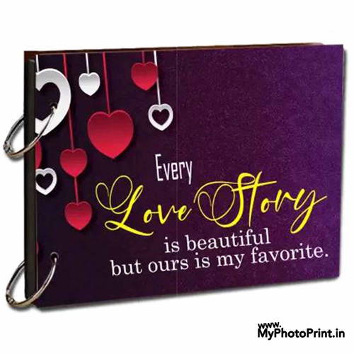 Personalized Love Story Photo & Message Memory Scrapbook