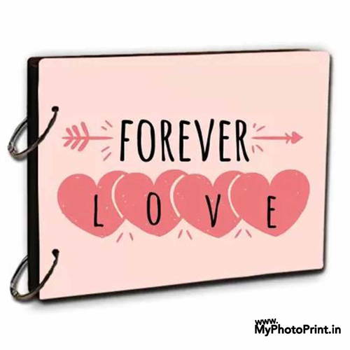 Personalized Forever Love Photo & Message Memory Scrapbook