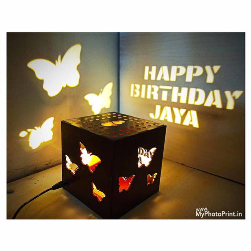 Customized Butterfly Led Wooden Shadow Box