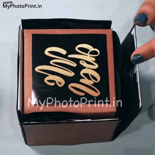 Personalized Couple Photo Explosion Box Handmade 30 Photos