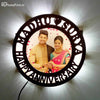 Customized Round Couple Photo Name Board 0003